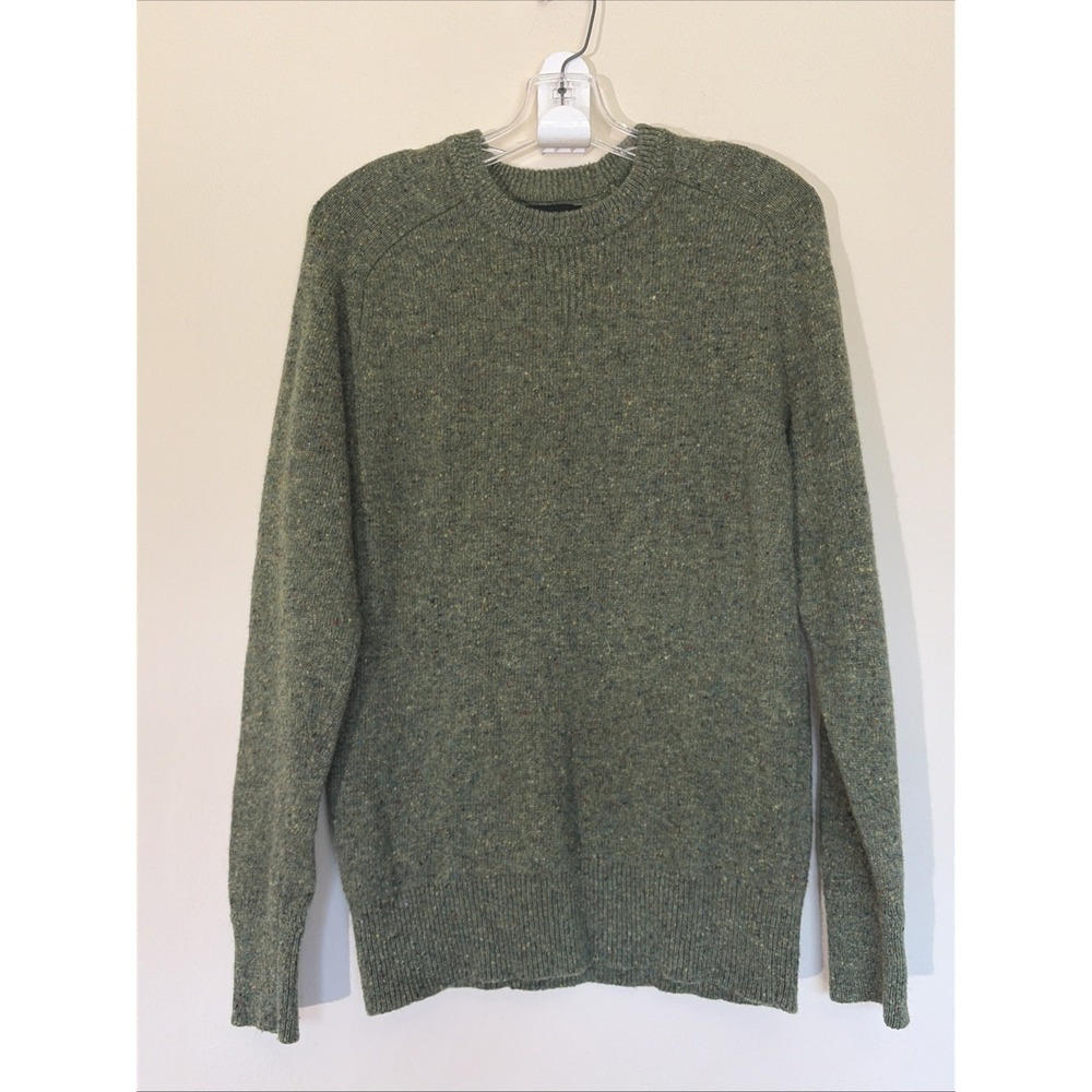 Bonobos Green Crewneck Wool Nylon Casual Jumper Pullover Sweater Mens Medium